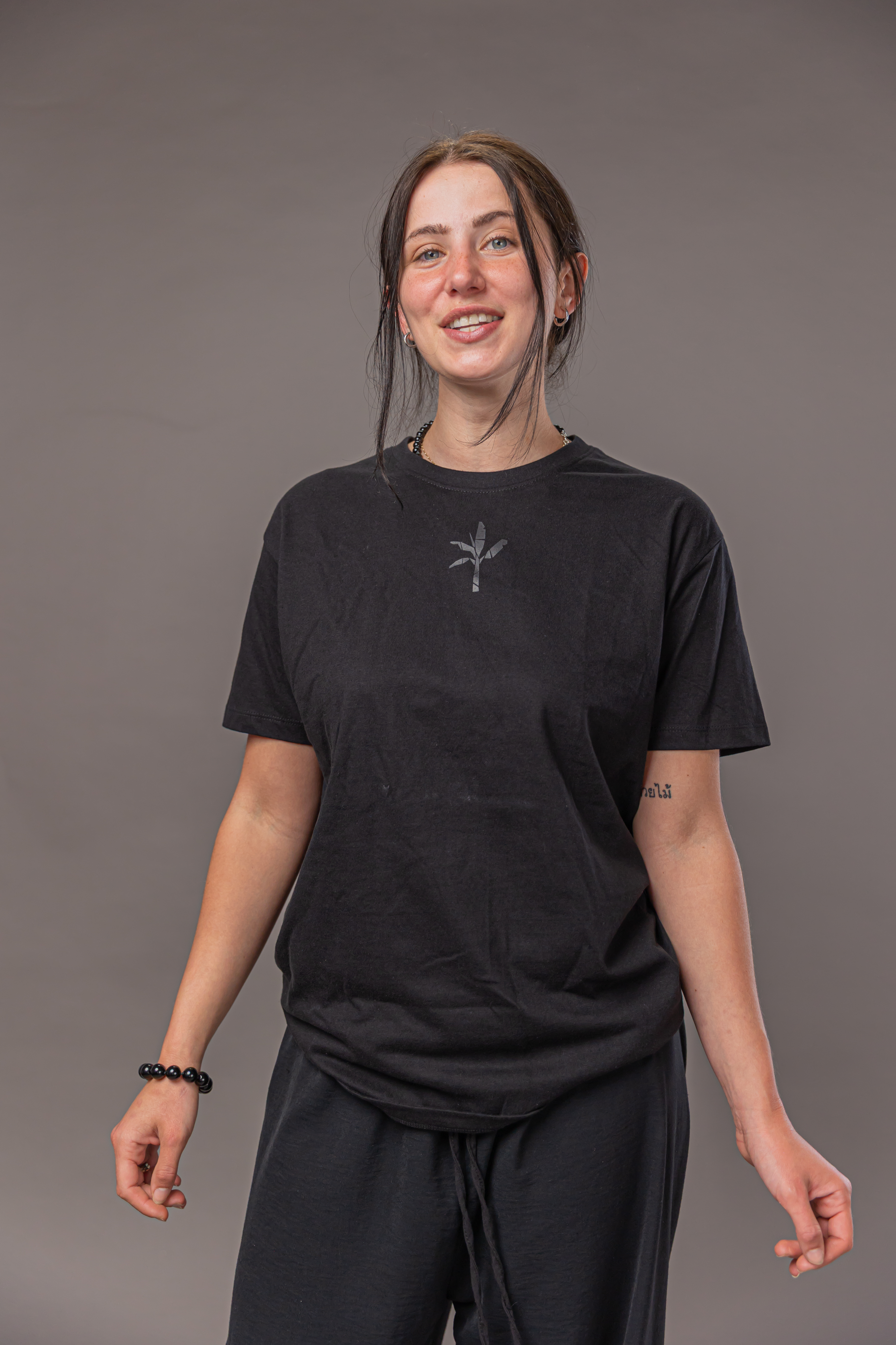 Normal T-Shirt - Black with Black Logo