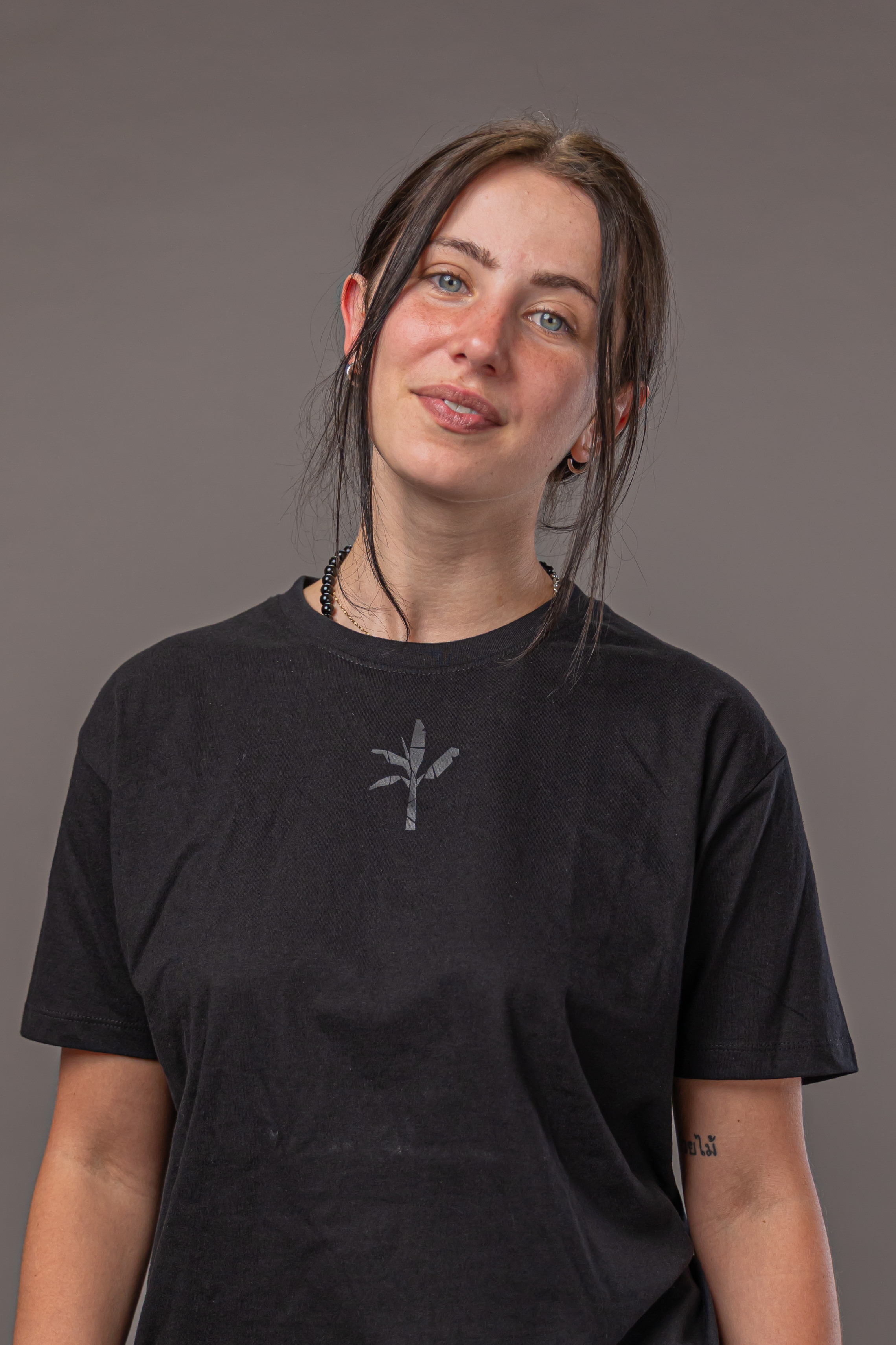 Normal T-Shirt - Black with Black Logo 3