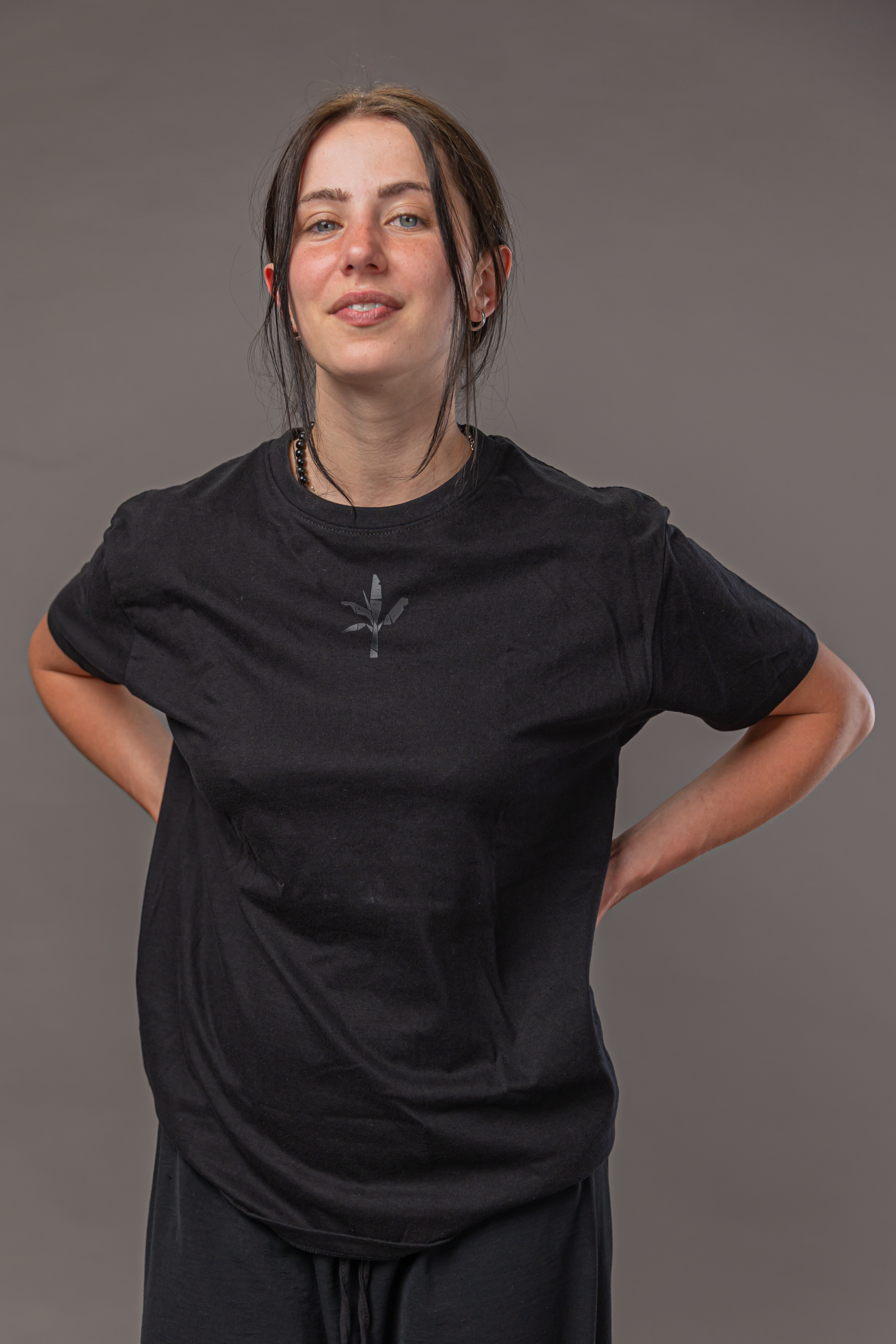 Normal T-Shirt - Black with Black Logo 4