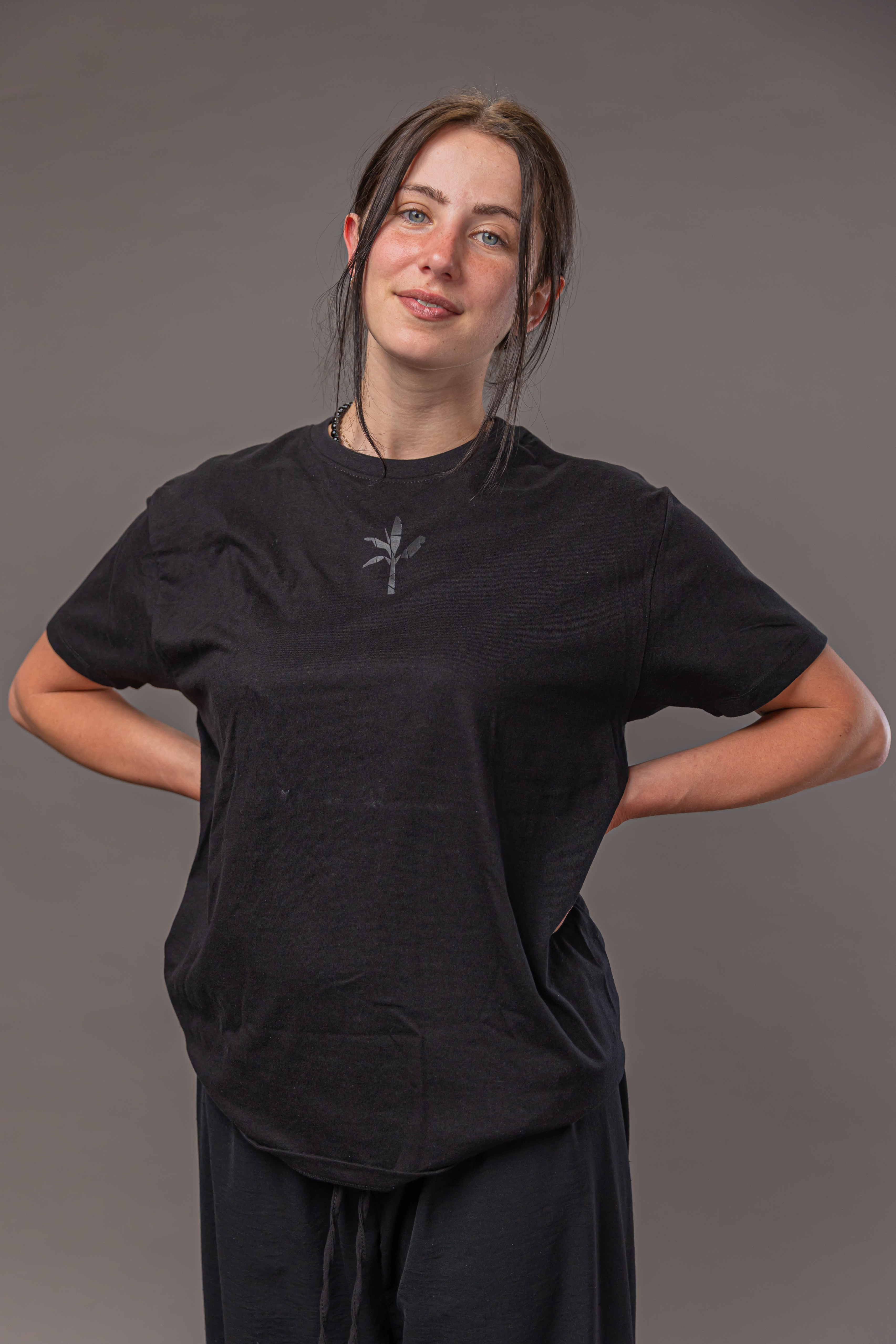 Normal T-Shirt - Black with Black Logo 5