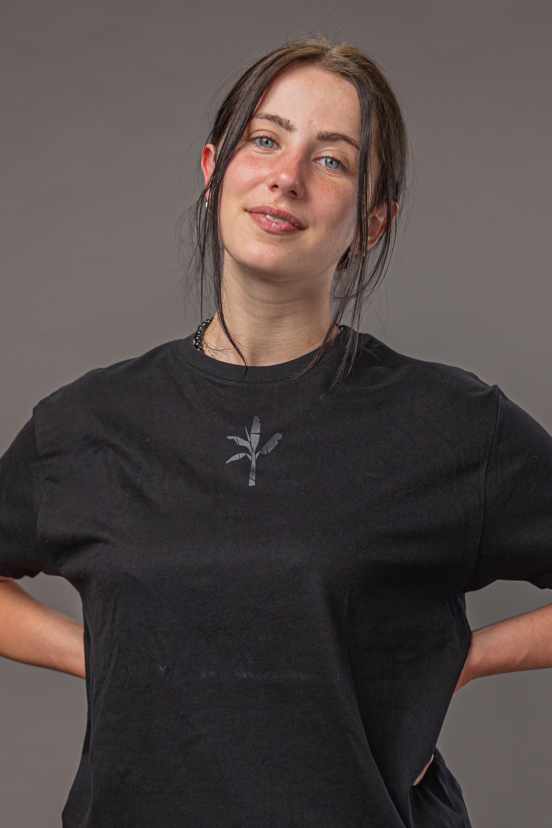 Normal T-Shirt - Black with Black Logo 6