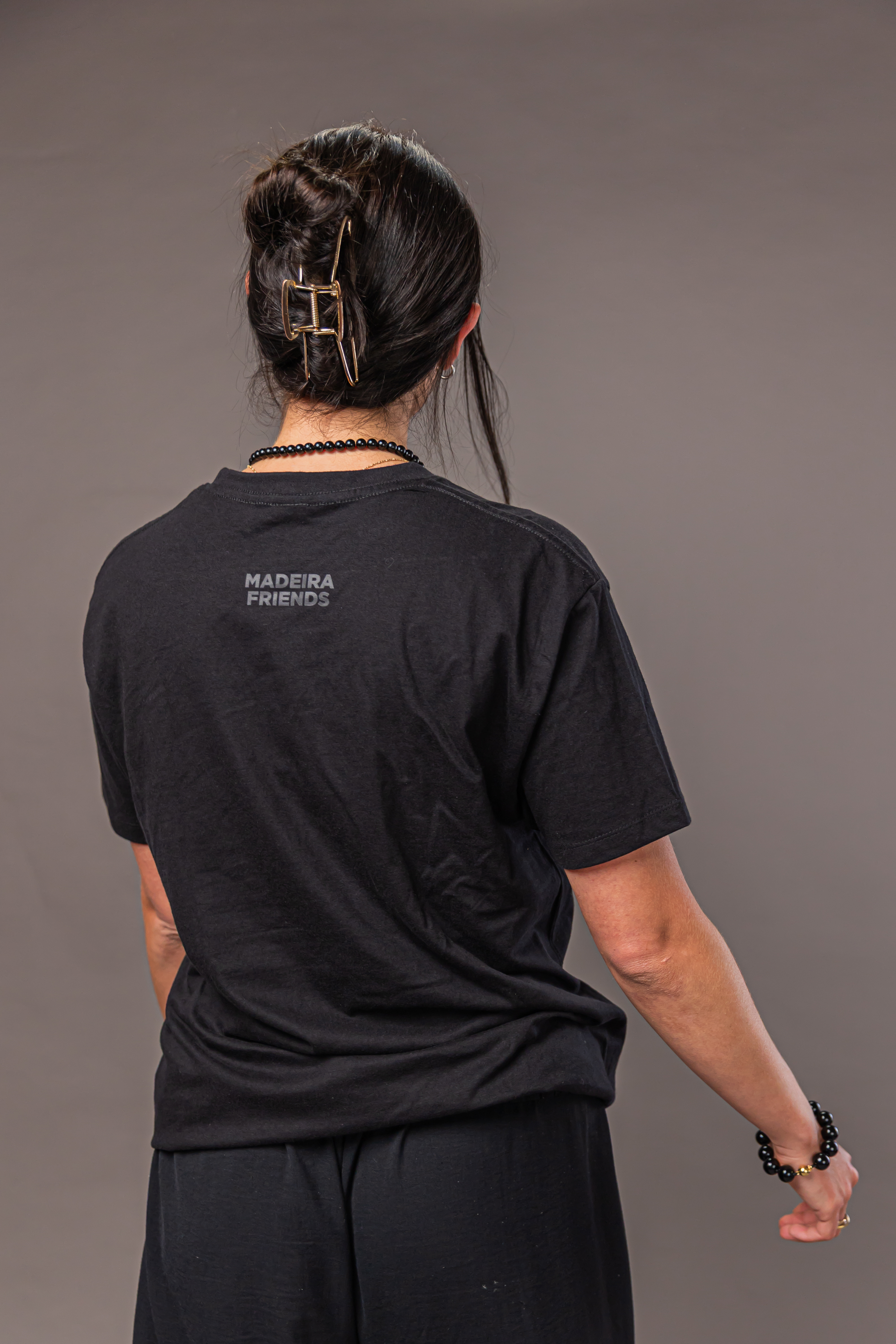 Normal T-Shirt - Black with Black Logo 10