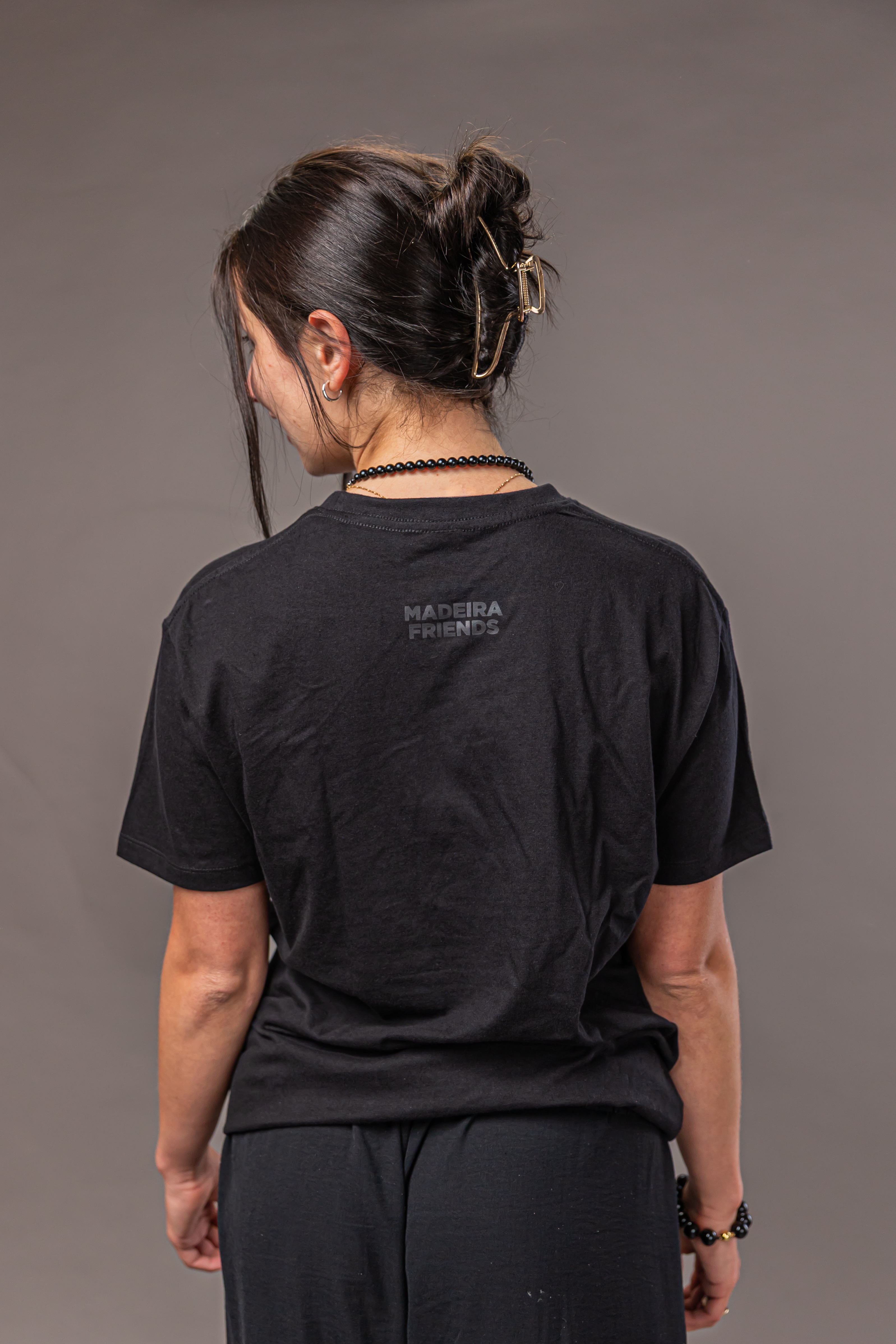 Normal T-Shirt - Black with Black Logo 11