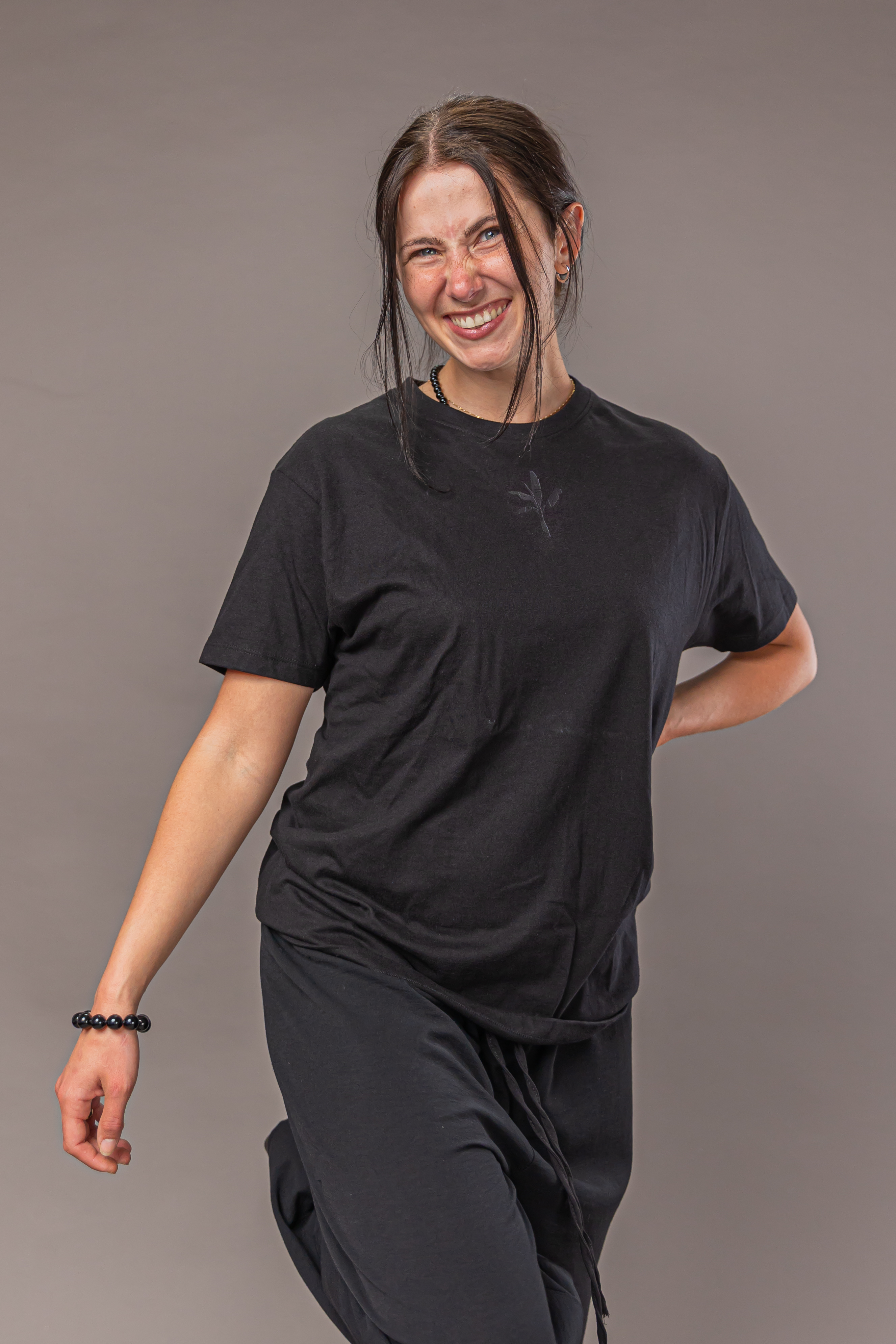 Normal T-Shirt - Black with Black Logo 14