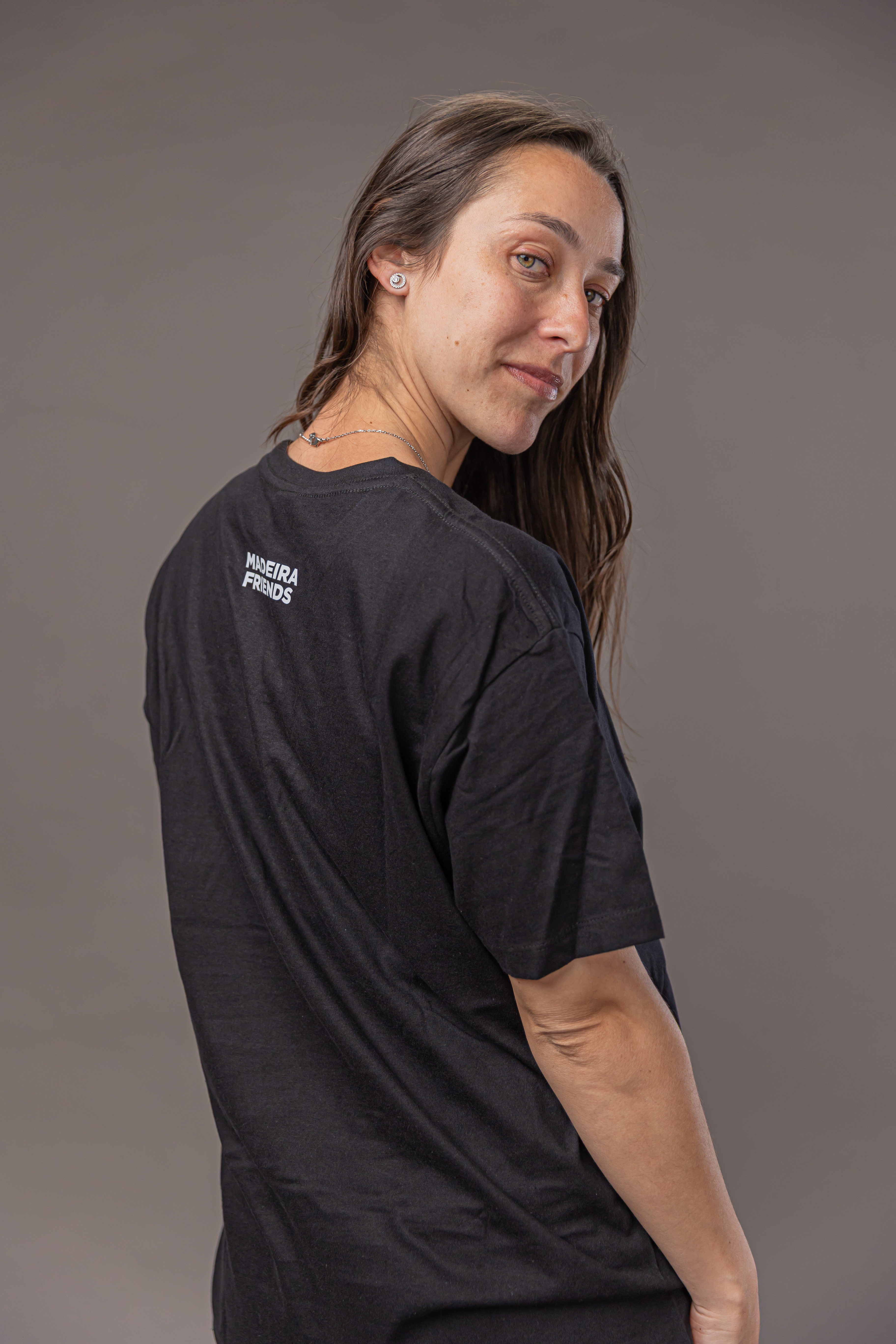 Normal T-Shirt - Black with White Logo 7