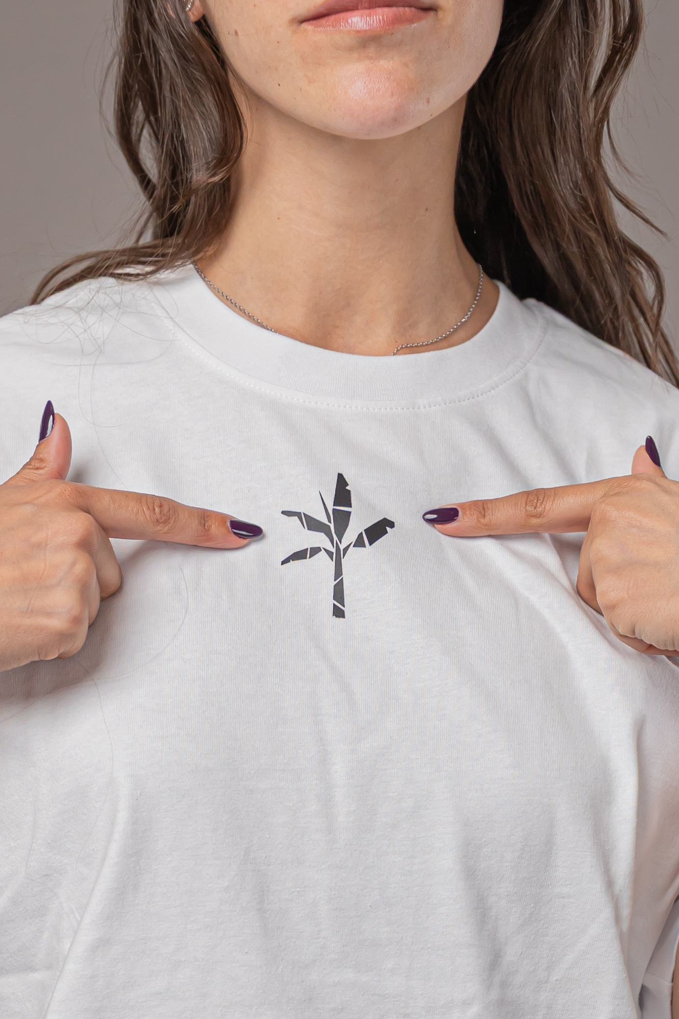 Normal T-Shirt - White with Black Logo 5