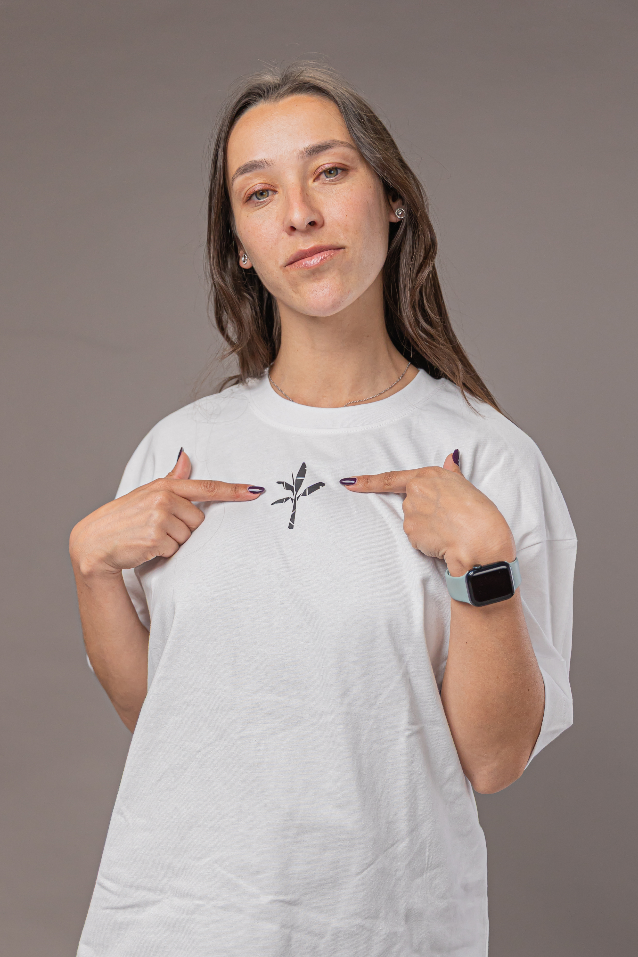 Normal T-Shirt - White with Black Logo 6