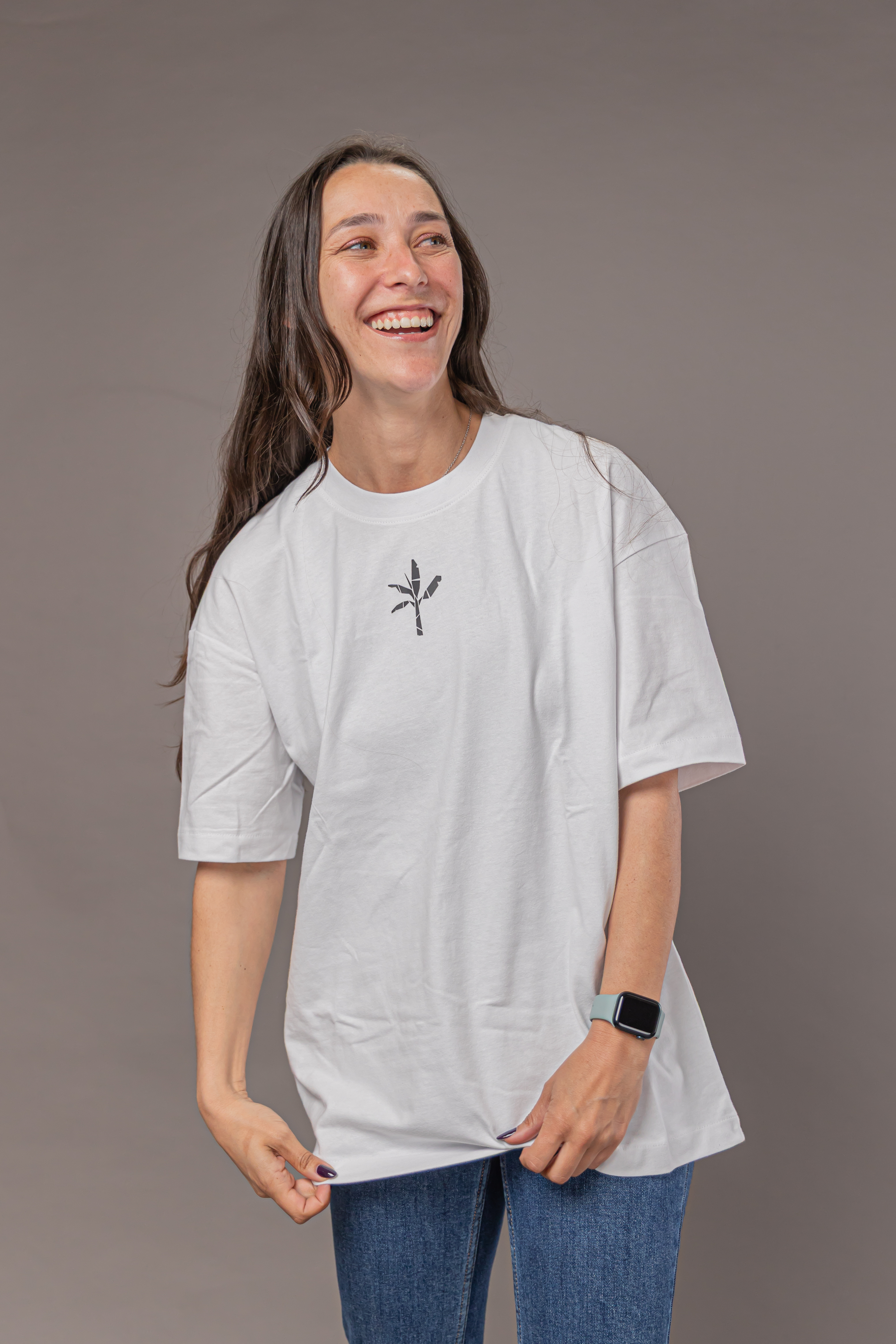 Normal T-Shirt - White with Black Logo 11