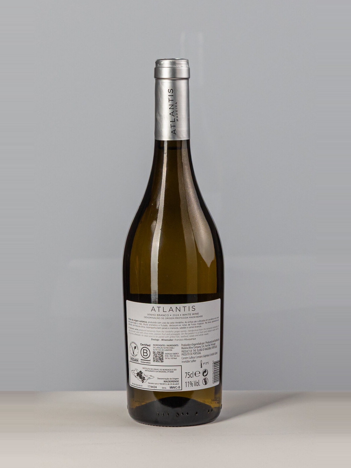 Atlantis White Wine Verdejo back
